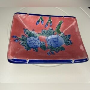 Ben Rickert Painted Pottery Soap Dish